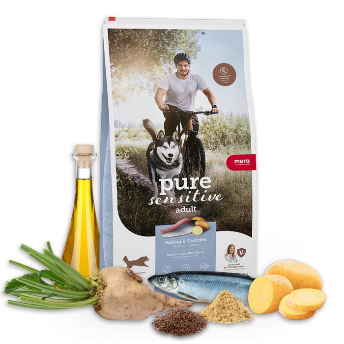 mera_shop_packshots_pure-sensitive-trockenfutter_fresh_meat_hering_kartoffel_zutaten.jpeg